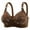 Coffee, variant on TAGOLD Womens Plus Size Bra,Summer Bras for Womens,Women's Large Size Adjustable Push-Up Breathable Full Cup Bra Without Wires