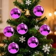 thumbnail image 5 of 12 Pcs Christmas Ball Ornaments Large 4.7'' Christmas Ornaments Xmas Shatterproof Tree Decorations Extra Large Outdoor Hanging Plastic Balls Hot Pink, 5 of 6