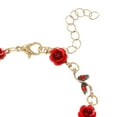 thumbnail image 7 of QDXFX 3 Pcs/Set Red Rose Jewelry Set Floral Theme Romance Vintage France Style Valentines Day Mothers Day Present Earrings Adjustable Rhinestone Necklace Bracelet Prom Banquet Jewelry, 7 of 7