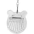 thumbnail image 1 of 8 Key Mini Kalimba Exquisite Finger Thumb Piano, Mini Piano Musical Instruments, Professional Beginners Musical Instruments for Gift to Kids Friends Beginners (Transparent Bear), 1 of 7