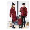 thumbnail image 2 of Matching Plaid Flannel Shirt Mom Dad Baby, 2 of 6