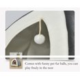 thumbnail image 4 of Casa para gatos Cama para mascotas Tienda de campaña para gatos Cesta para gatos extraíble con orejas de conejo Viene con una divertida pelota para gatos Lavable con agua Disponible Gris XL ER, 4 of 5