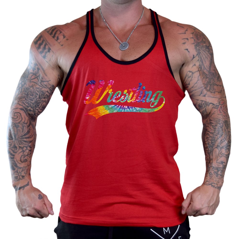 tie dye wrestling singlet