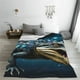 thumbnail image 5 of Balery Starry Sky Colorful Crocodile Manta de Felpa Suave y Acogedora – Cobija de Franela Aterciopelada para Cama, Lavable y Cálida para Sofá, Mascotas, Transpirable-40"x30", 5 of 7