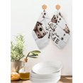 thumbnail image 2 of Sweet Home Kitchen Dish Towels for Drying Dishes Set of 4, Western Stars Bird Houses White Wood Plank Waffle Weave Microfiber Hand Tea Bathroom Towels Quick Dry & Absorbent Towel 12x12, 2 of 7