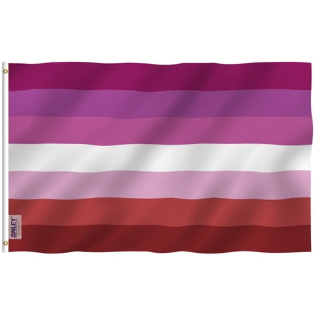 Anley 3' x 5' Lesbian Pride Flag - Lesbian Pride LGBT Flag Polyester