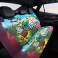 thumbnail image 4 of Lupi y Baduki-theme Car Rear Seat Covers Back Elastic Flexible Car Seat Covers Decorative Fits Most Cars 120x59x76cm, 4 of 6