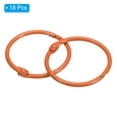 thumbnail image 3 of Unique Bargains 45mm Loose Leaf Binder Rings, 18 Pack 3mm Metal Flash Card Book Binding Rings for Key Chain Card, Orange, 3 of 7