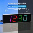 thumbnail image 4 of DIY Electronic Kit Digital RGB Colorful LED Alarm Clock Suite 4Digit Date Temperature Clock Soldering Project Practice,C, 4 of 5