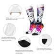 thumbnail image 5 of Vsdgher Cool Colorful Wolf Print Thigh High Socks Extra Long Stretchy Sock Women Over Knee High Opaque Stocking Daily Wear, 5 of 5