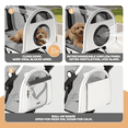 thumbnail image 5 of Magshion 2-in-1 Pet Stroller & Detachable Carrier for Dogs Cats up to 33lbs, Lightweight Foldable with Clear Dome & Storage Basket, 5 of 11