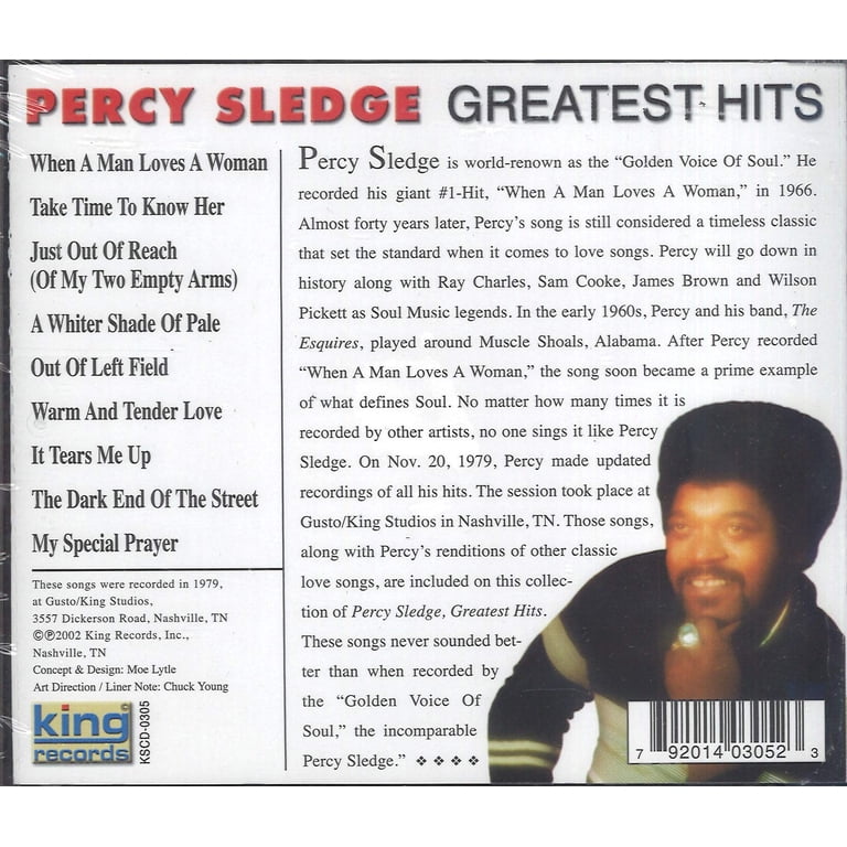 Percy Sledge - Greatest Hits - Music & Performance - CD - Walmart.com