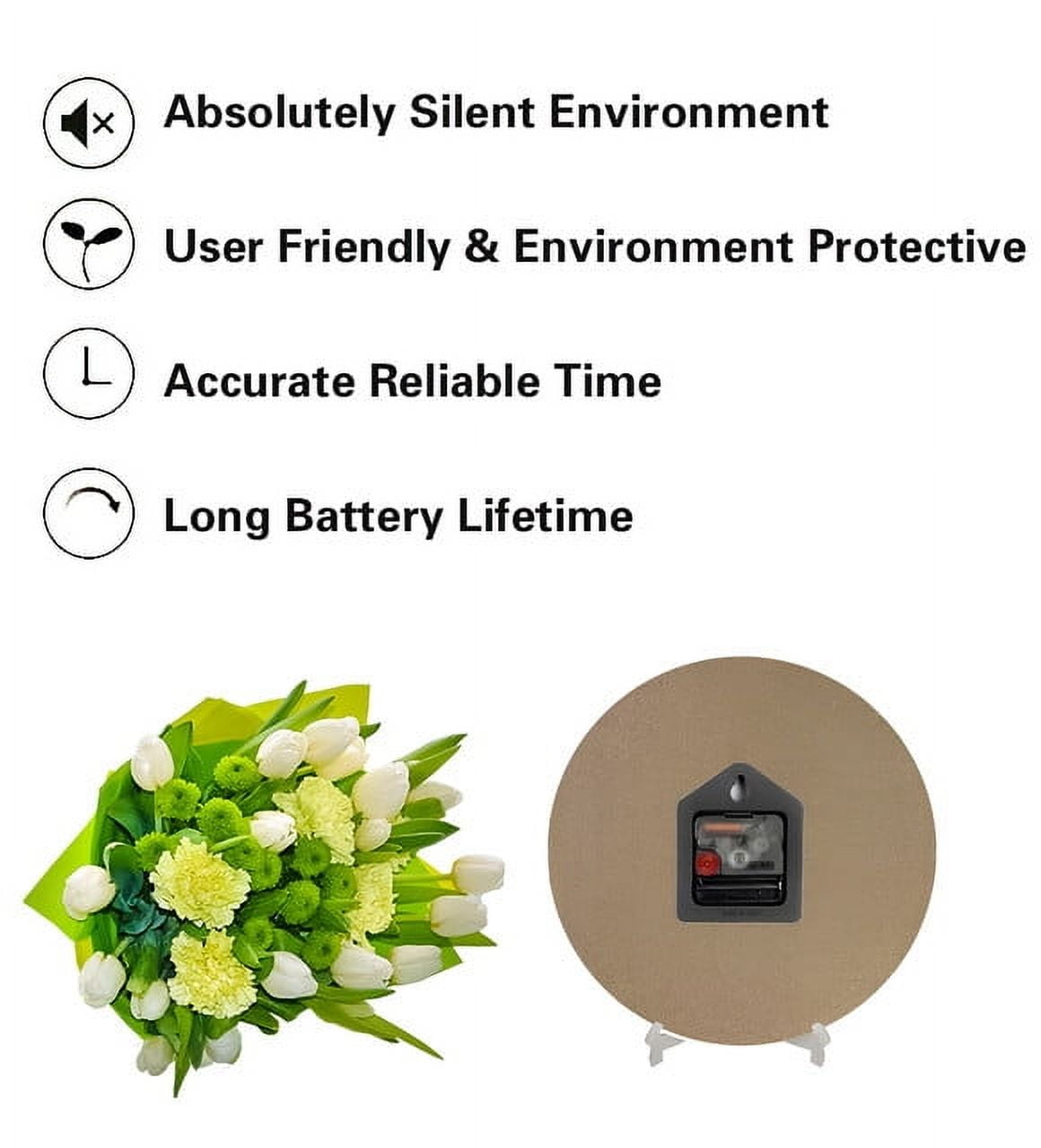 It’S 5 O’Clock Somewhere Funny Wall Clock Round Clock Farmhouse Wall Clock 10" Battery Operated Silen Wooden Clock Cool Clock for Bedroom Game Room Office Kitchen Garage Man Cave