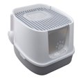 thumbnail image 2 of Large Cat Toilet, Cat Litter Box Activated Carbon Deodorization  for Home Greyish White, 2 of 8