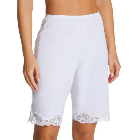 

Women s Ilusion 71002637 20 Inch Lace Trim Cotton Pettipant (Blanco S)