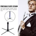 thumbnail image 2 of Flute Stand Portable Foldable Clarinet Holder Rack Musical Instrument Parts, 2 of 8