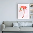 thumbnail image 3 of Trademark Fine Art 'Flamingo and Cocktail 1' Canvas Art by Fab Funky, 3 of 3