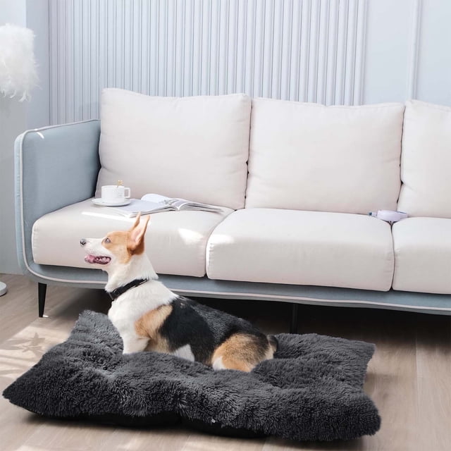 Xihbxyly Caseta de Invierno para Mascotas, Extraíble y Lavable, Acolchado de Esponja Suave, Base de Tela No Tejida, Acogedora Cama de Interior, Ideal para Perros Pequeños, 50 X 40 Cm.