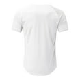 thumbnail image 5 of kpoplk Plus Size Big and Tall Mens Shirts Men's Sports Sweat Short Sleeve(White,3XL), 5 of 5