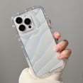thumbnail image 4 of Funda De Teléfono Con Patrón De Onda Oblicua Transparente De Color Morado Blus Rojo Compatible Con iPhone 14 Pro Max 13 12 11 XR IX Cobertura Completa A Prueba De Golpes Cubierta Suave, 4 of 4