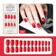 thumbnail image 2 of ibcccndc Press-on Kit de uñas postizas Color brillante Forma trapezoidal Nail Art Tips Tools ibcccndc rojo brillante, 2 of 7