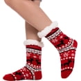 thumbnail image 7 of Joyfy 2 Pack Christmas Socks Fuzzy Socks for Women,Comfy Crew Fuzzy Sock Slippers for Women Adults,Christmas Gifts for Women, 7 of 7