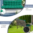 thumbnail image 6 of XXLYY Outdoor Swing Cushions, Swing Cushions 3 Seater Replacement with Backrest, Waterproof Thicken 4" Bench Cushion with Ties for Patio Porch Lawn and Garden, 6 of 8