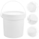 thumbnail image 4 of Cubo de plástico de 5 piezas con asa, cubo de agua portátil, cubo de agua vacío, cubo de agua sellado con tapas, 4 of 5