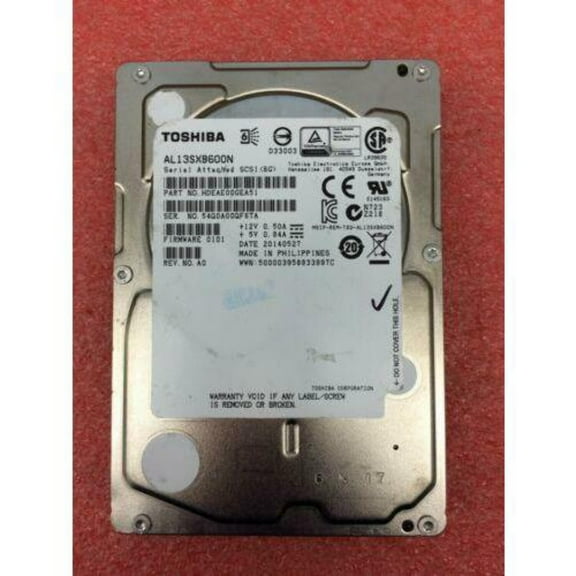 Toshiba AL13SXB600N HDEAE00GEA51 600GB 15K 2.5" SAS 6Gbps Hard Drive | HD1241
