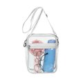 thumbnail image 3 of Uxcell 7.5"x6" Clear Crossbody Bag with Shoulder Strap, 2 Pack Stadium Approved Transparent Purse Bag for Sports Events Concerts Festivals, White, 3 of 6