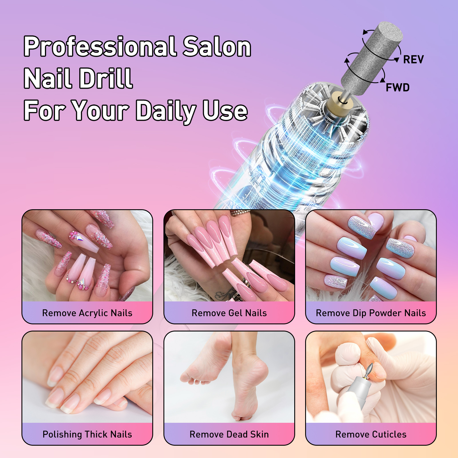Devimic Electric Nail Drill Kit - Cordless photo 4