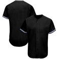 thumbnail image 3 of Camiseta de béisbol de moda en blanco, lisa, con botones, transpirable, suave, para hombres/niños, para juegos al aire libre/fiestas, talla grande, cualquier color, 3 of 5