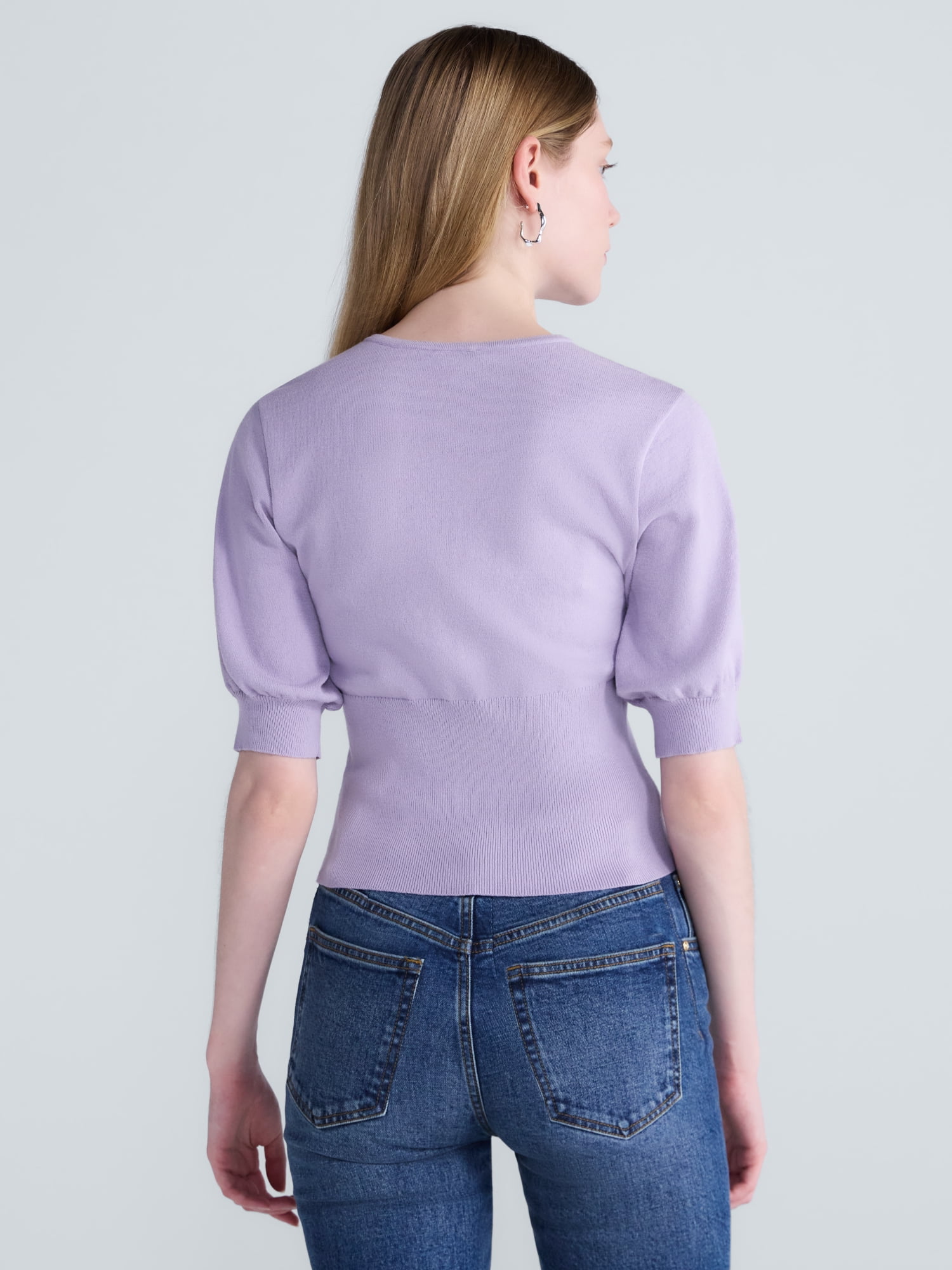 Scoop Women's and Women's Plus Ribbed Cardigan Sweater, Sizes XS-4X