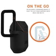 thumbnail image 6 of UAG Compatible with Airpods (1st & 2nd Gen) Case Full-Body Protective Soft-Touch Silicone Case with Detachable Carabiner, Standard Issue Silicone_001, Black, 6 of 7