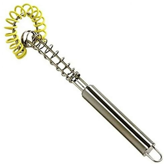 Norpro 8.5" Stainless Steel Silicone Coil Mini Saucinator Whisk - Mix Beat Blend 3 Pack
