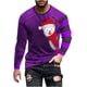 thumbnail image 2 of Blusas y camisas de manga larga con cuello redondo para hombre, estilo casual, cuello redondo, manga larga, camiseta estampada de Halloween, blusa de poliéster para hombre., 2 of 5