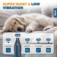 thumbnail image 2 of JEEXI Dog Nail Grinder – 5-Speed Professional Pet Nail Trimmer with Dual LED Lights, Diamond Drum Bit, Super Quiet & Low Vibration, 3 Grinding Ports for Small, Medium & Large Dogs, USB-C Rechargeable, 2 of 9
