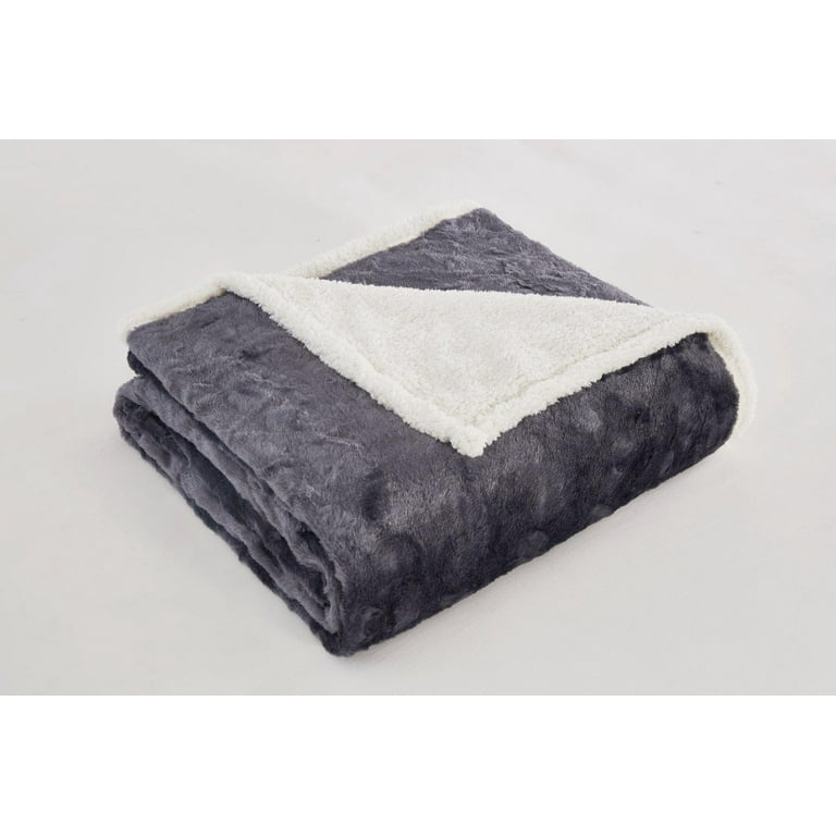 Regal Comfort Giant Throw Blanket for Couch and Bedding Extra Large and Super Soft Fleece Blanket Grey