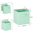 thumbnail image 4 of Cajas de Almacenamiento Plegables de Tela, Cubos de Almacenamiento 28 cm, Juguetero Organizador Infantil para Niños, Cajas Organizadoras Contenedores para Clósets, Cajas para Ropa, Juego de 8, 4 of 8