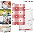 thumbnail image 3 of SKYSONIC Valentine's Day Cotton Hand Towels Set of 2 Absorbent Bath Towel Decorative Fingertip Towels for Bathroom Gym Spa Hotel Beach,16 x 28 inch, 3 of 7