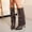 Brown, variant on Knee High Boots for Women Fold Over Boot Pointed Toe Wedge Heel Flat Shoes for Fall Winter Dress Shoes Black 6.5