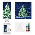 thumbnail image 3 of Plaid Christmas Tree Modern Paint-by-Number Art Kit, 12 Piece, 3 of 10