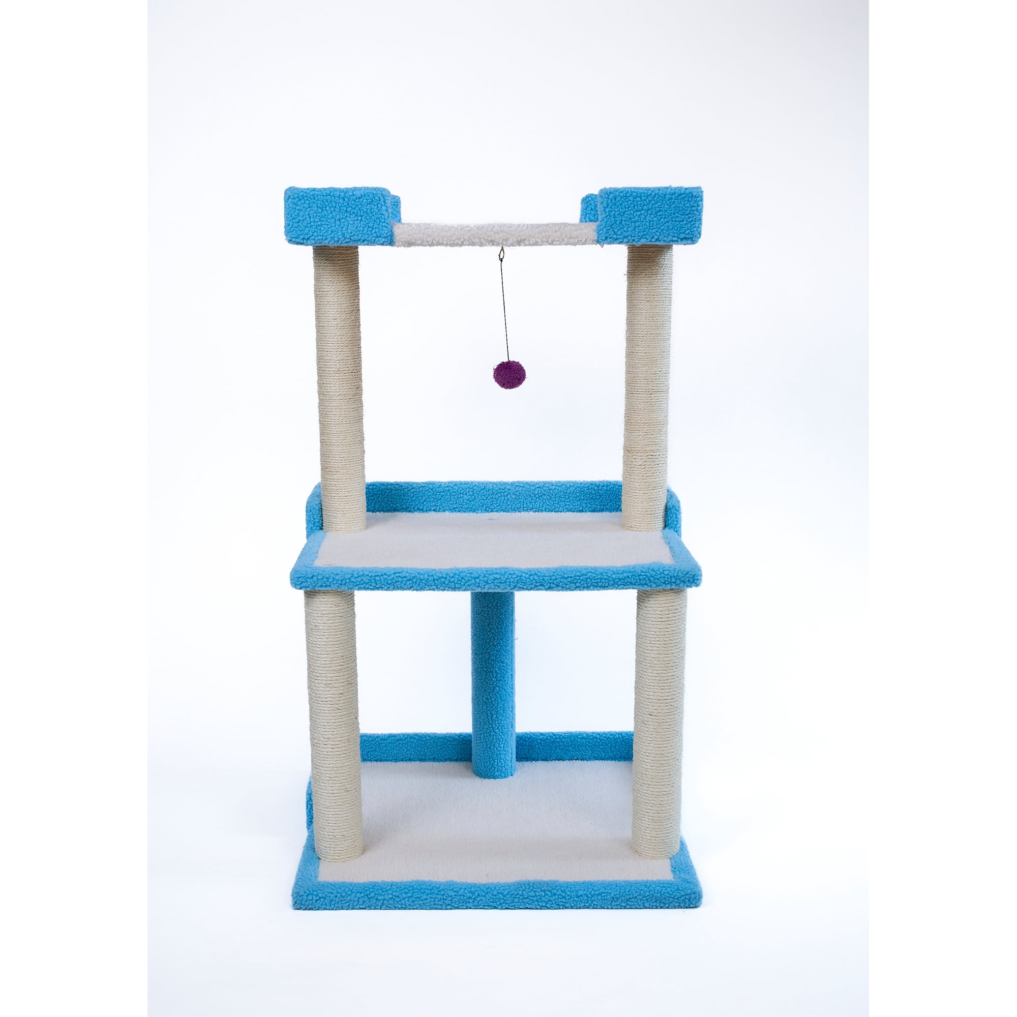 Armarkat Cat Tree for Large Cats: 41" Real Wood Tower with Scratching Posts And Perches (B4109A)