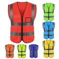 thumbnail image 2 of LEEYNEER Vest Reflective Breathable Cloth Safety Protective Vest for Outdoor, 2 of 7