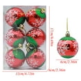 thumbnail image 3 of 6PCS Xmas Decorations Clearance Christmas Decorations Tree 6PCS Christmas Tree Ball Bauble Hanging Home Party Ornament Decor 6Cm, 3 of 4