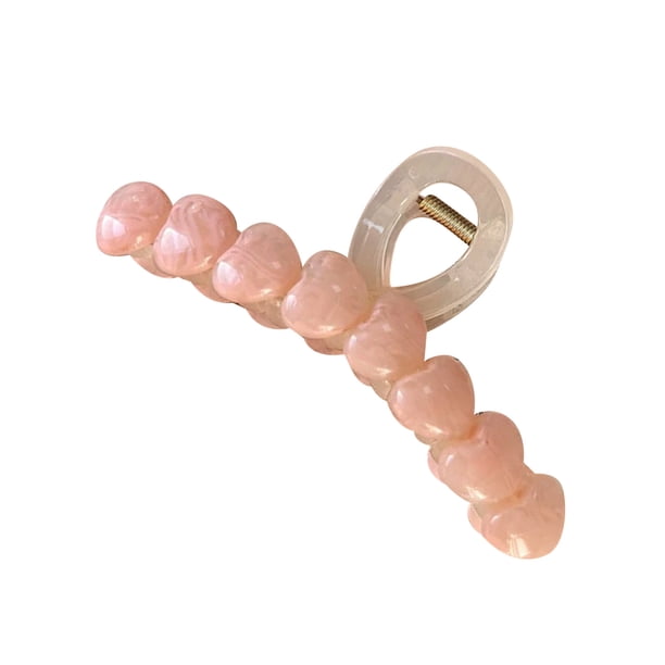 Pinza para el pelo con corazón arcoíris: accesorio para el pelo bonito y elegante para mujer, 1 unidad