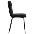 thumbnail image 4 of vidaXL Dining Chair Set of 4 Black Velvet (100% polyester), plywood, metal, 4 of 6