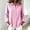 Pink women long sleeve button down shirt a1, variant on Kadlawus Women Long Sleeve Collared Button Down Blouse Casual Fit Solid Basic Tunic Tops Comfortable Soft for Office Commute Weekend Travel Daily Wear, White 2XL