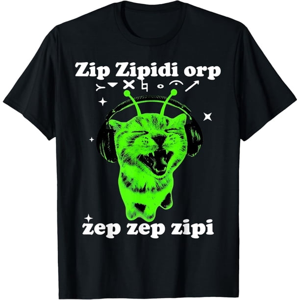 Y2K Alien Cat Meme - Camiseta retro con gráfico divertido de Space Kitty