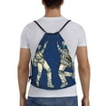 thumbnail image 2 of Bingfone Disco Party Astronaut Dancing Drawstrings Backpacks Bags For Men Women Gym Drawstrings Bag, 2 of 9